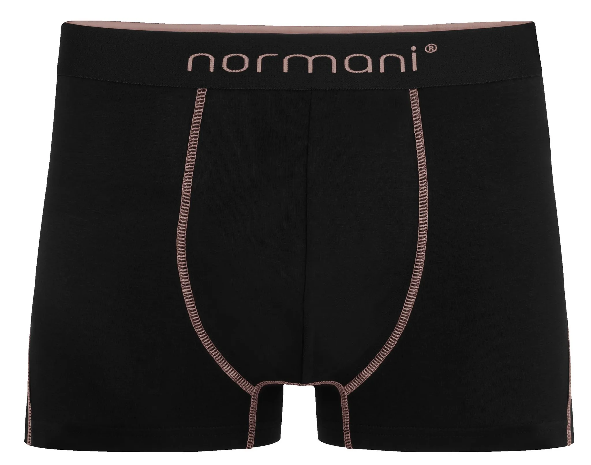 6 Herren Baumwoll-Boxershorts Lachs/Rot/Schwarz