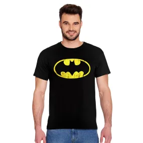 Batman - Distressed Shield T-Shirt-| Elbenwald