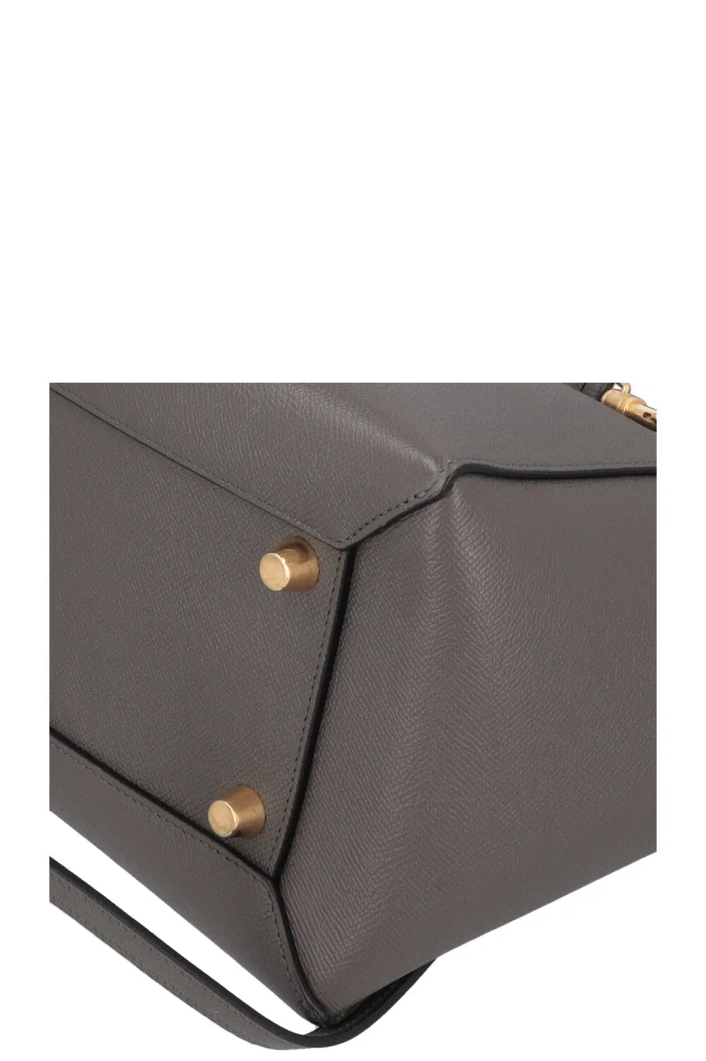 CELINE Mini Belt Bag Leather Grey