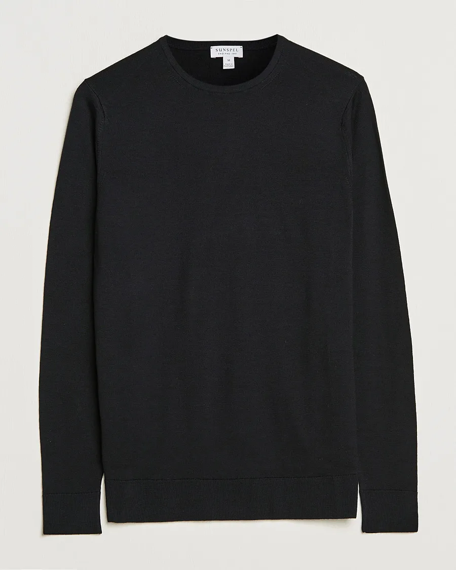 Crew Neck Jumper Black