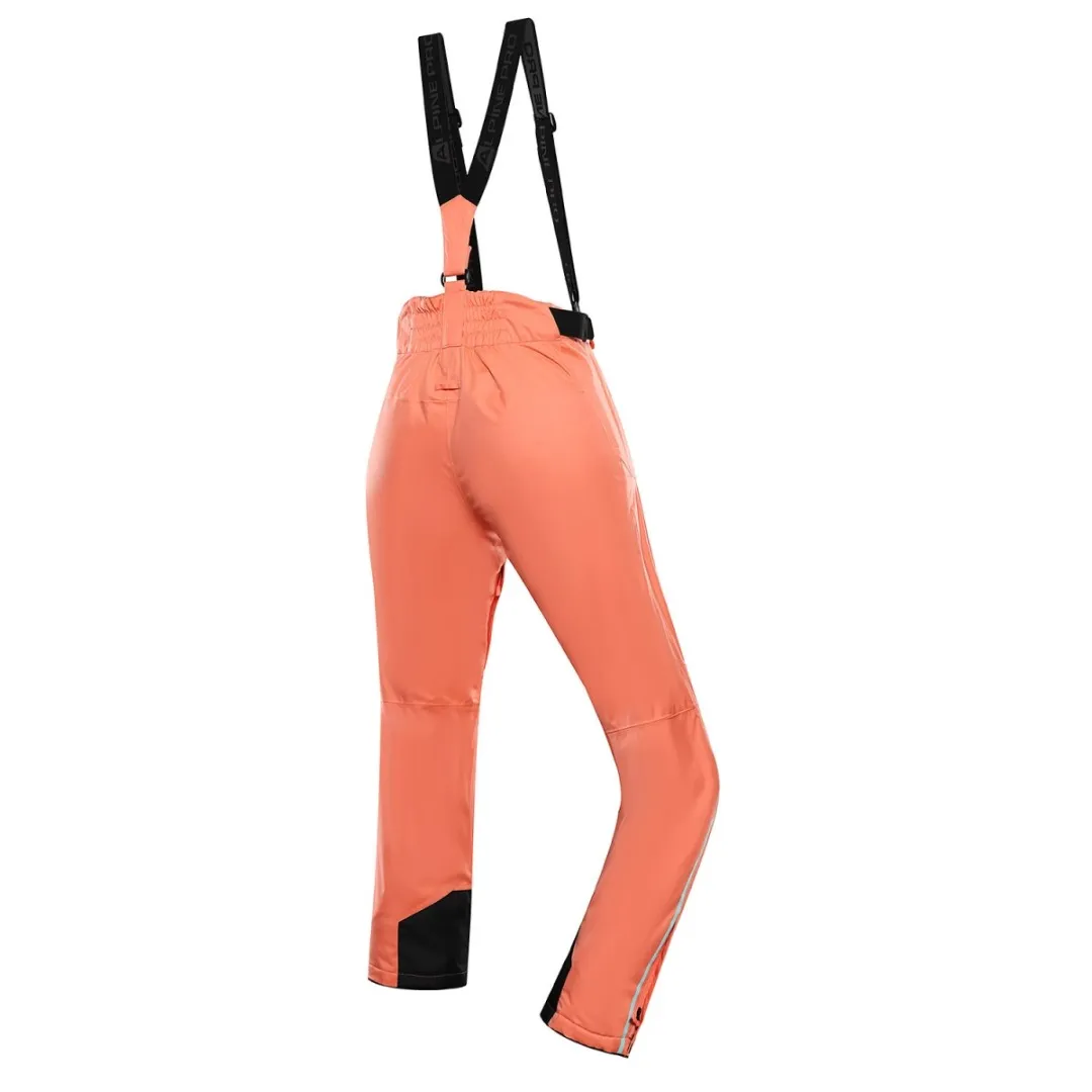 Damen-Skihose mit Membran PTX Snow ALPINE PRO EDESA frischer Lachsorange XS
