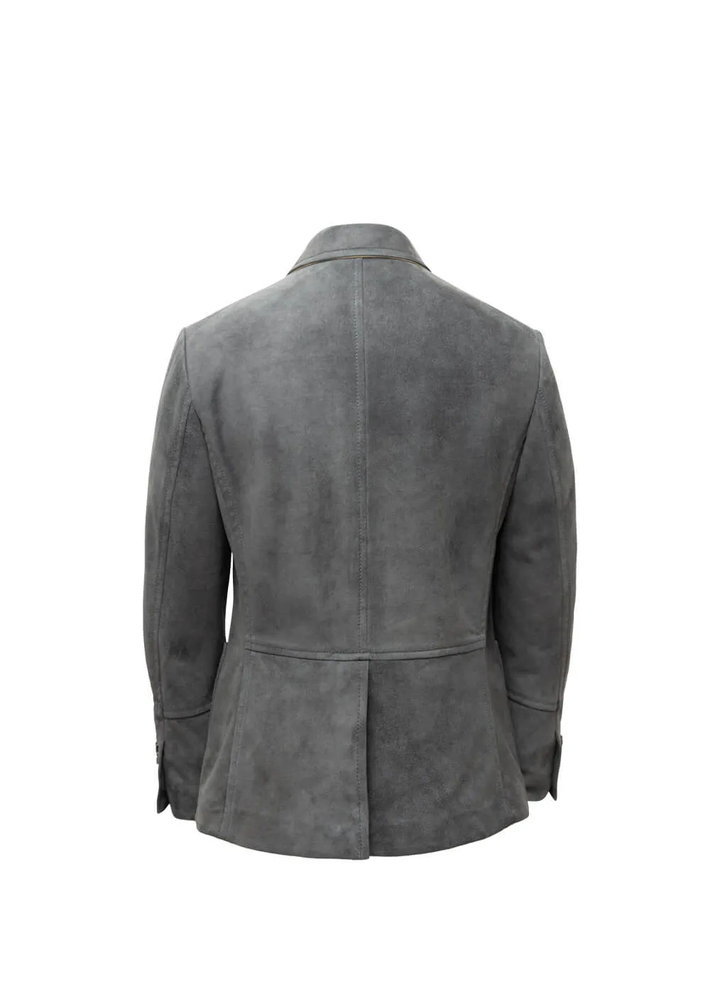 Goat Leather Jacket “Hamptons”, dusty indigo