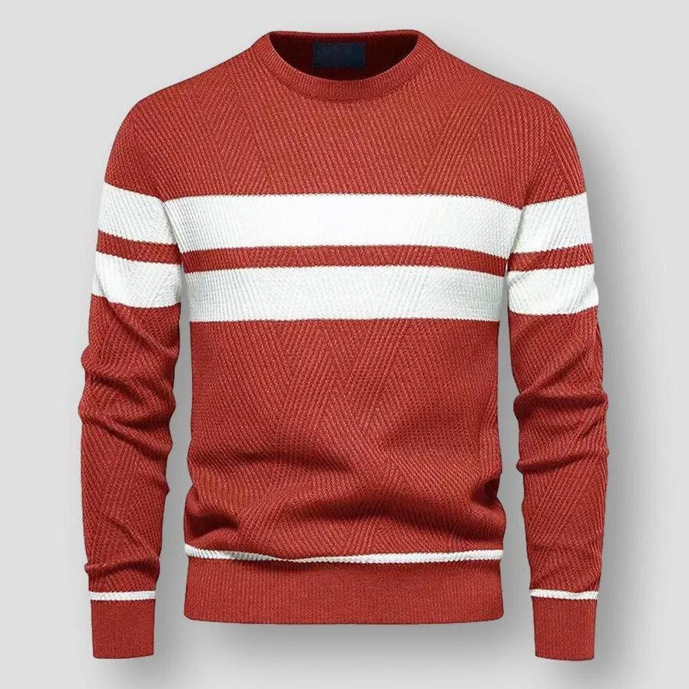 Heidi-Mode | Gestreifter Strickpullover