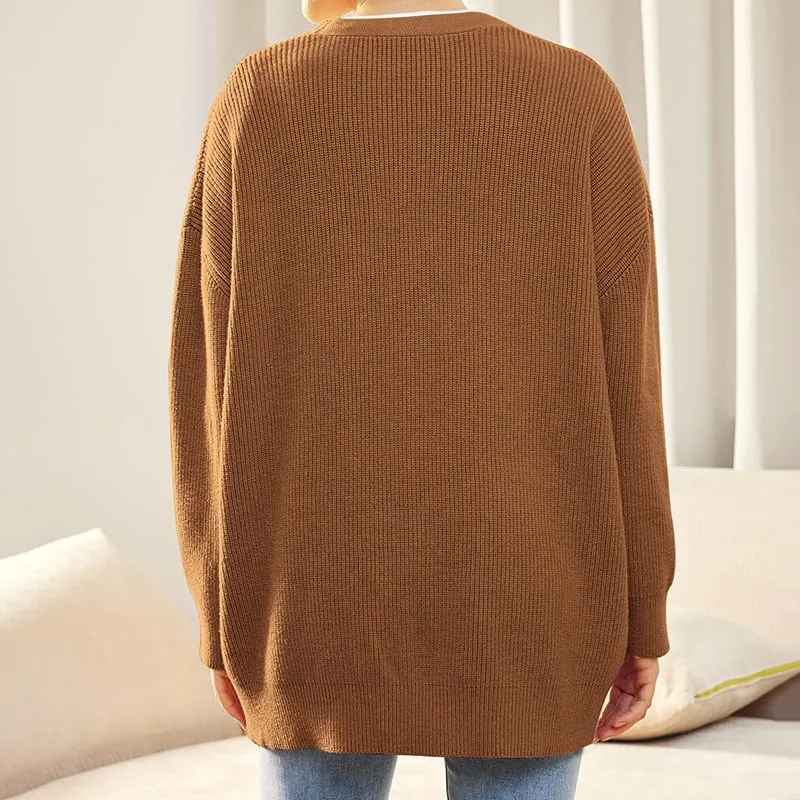 Heidi-Mode | V-Ausschnitt Strickjacke