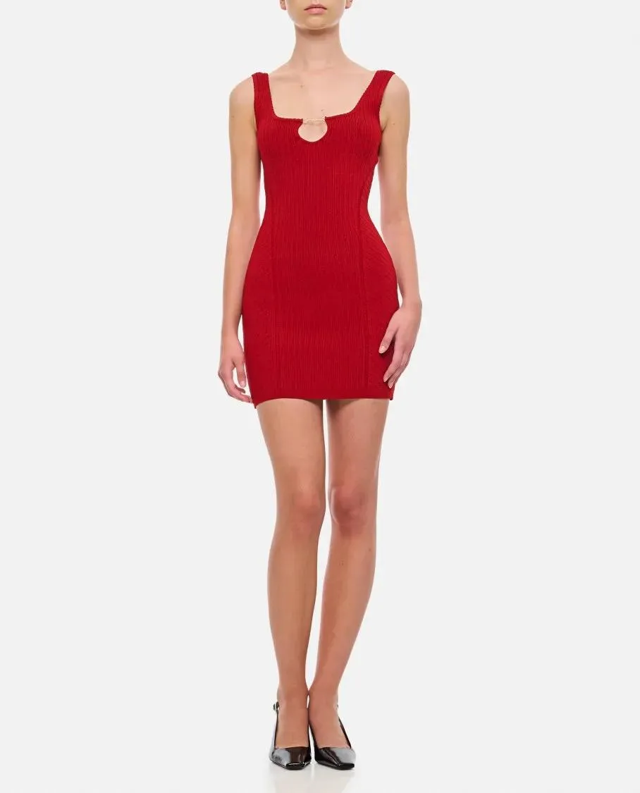   Jacquemus  La Mini Robe Sierra Viscose Short Dress Red  Mini-Kleider 