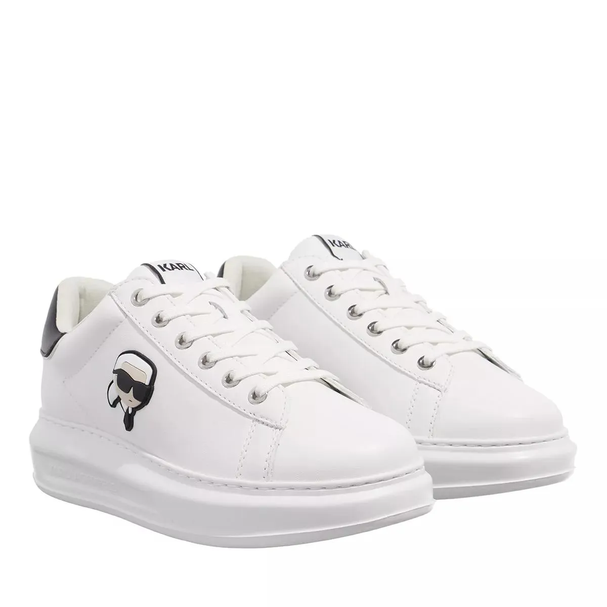   Karl Lagerfeld  Kapri Karl Nft Lo Lace White Lthr  Low-Top Sneaker 