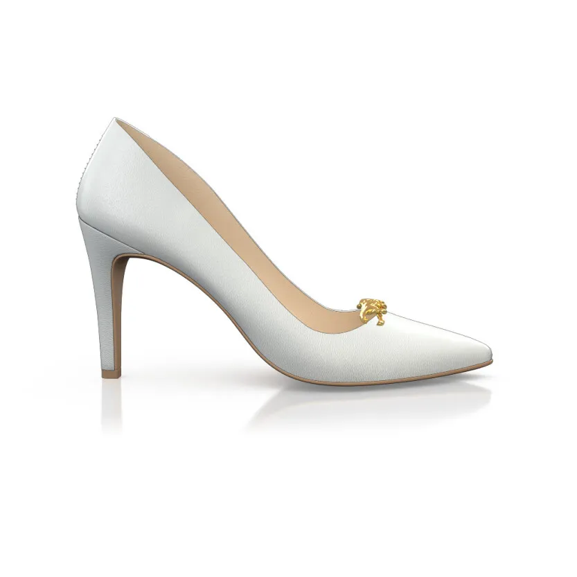 Klassische spitze Heels 45344