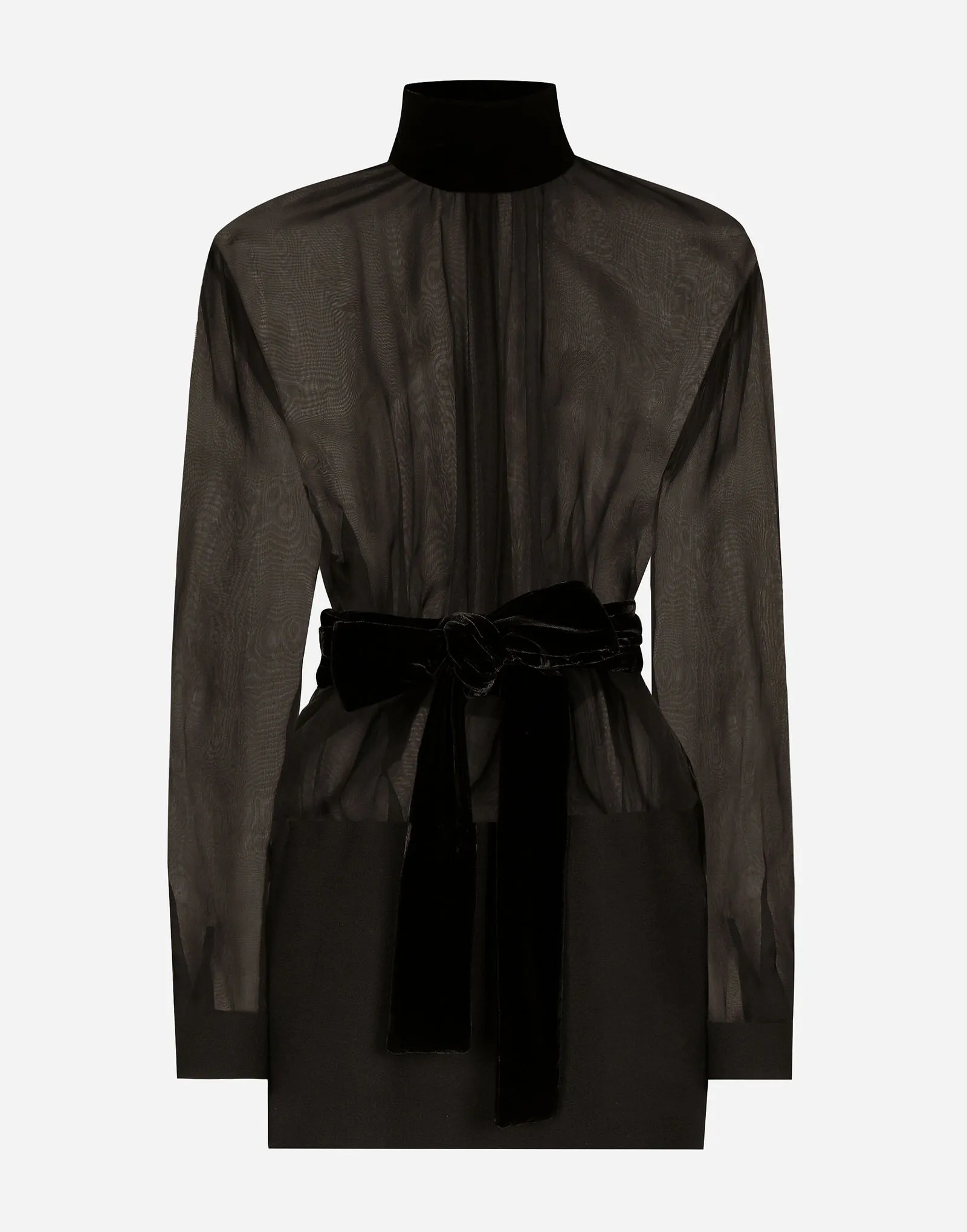 Kleid Dolce & Gabbana Short Wool Crepe And Organza Dress F6JNDTGDCO9N0000