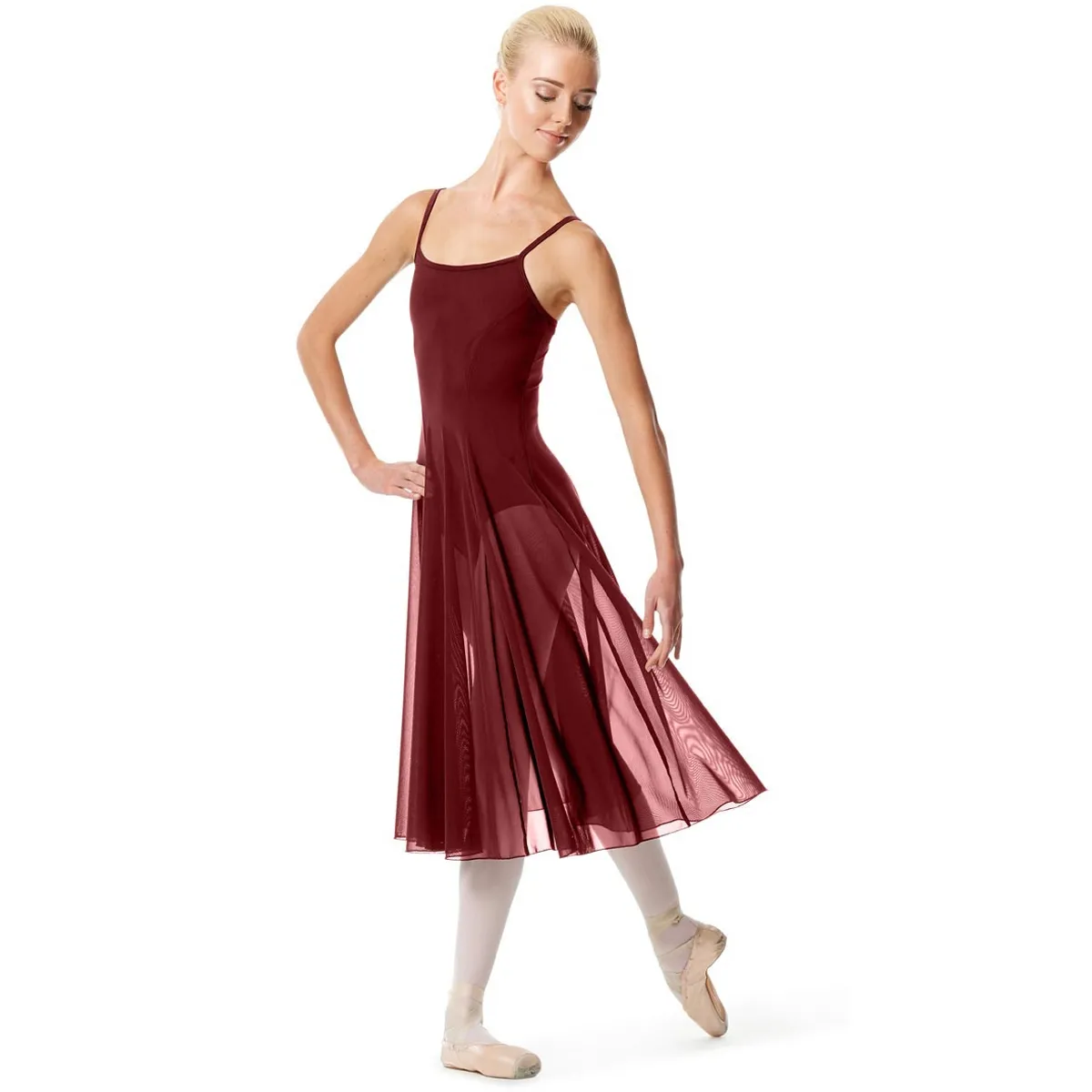 Mesh Overlay Tanzkleid mit Trikot LEILY