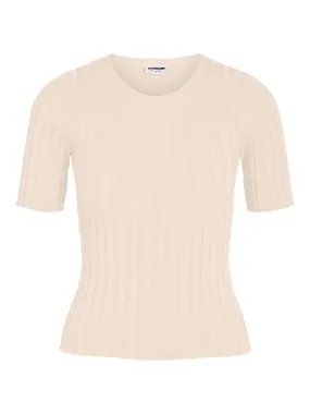 NMFREYA S/S O-NECK KNIT FWD DD