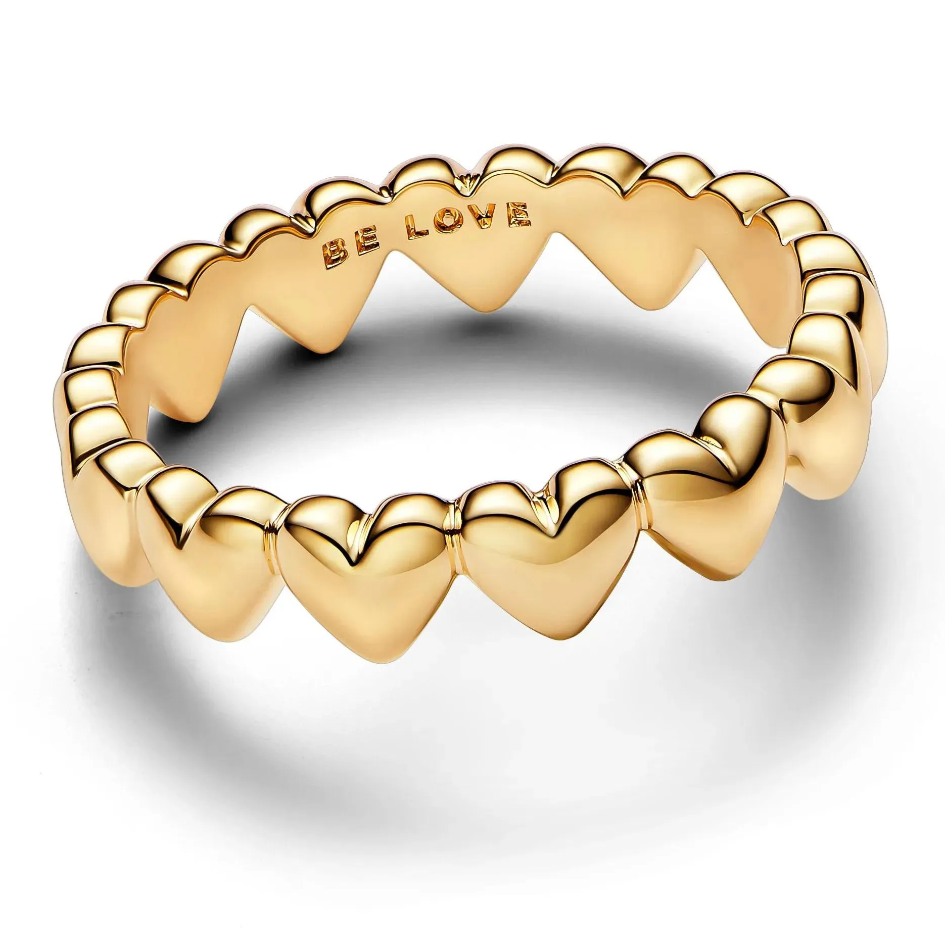   Pandora  Row of Hearts Ring Gold  Ring 