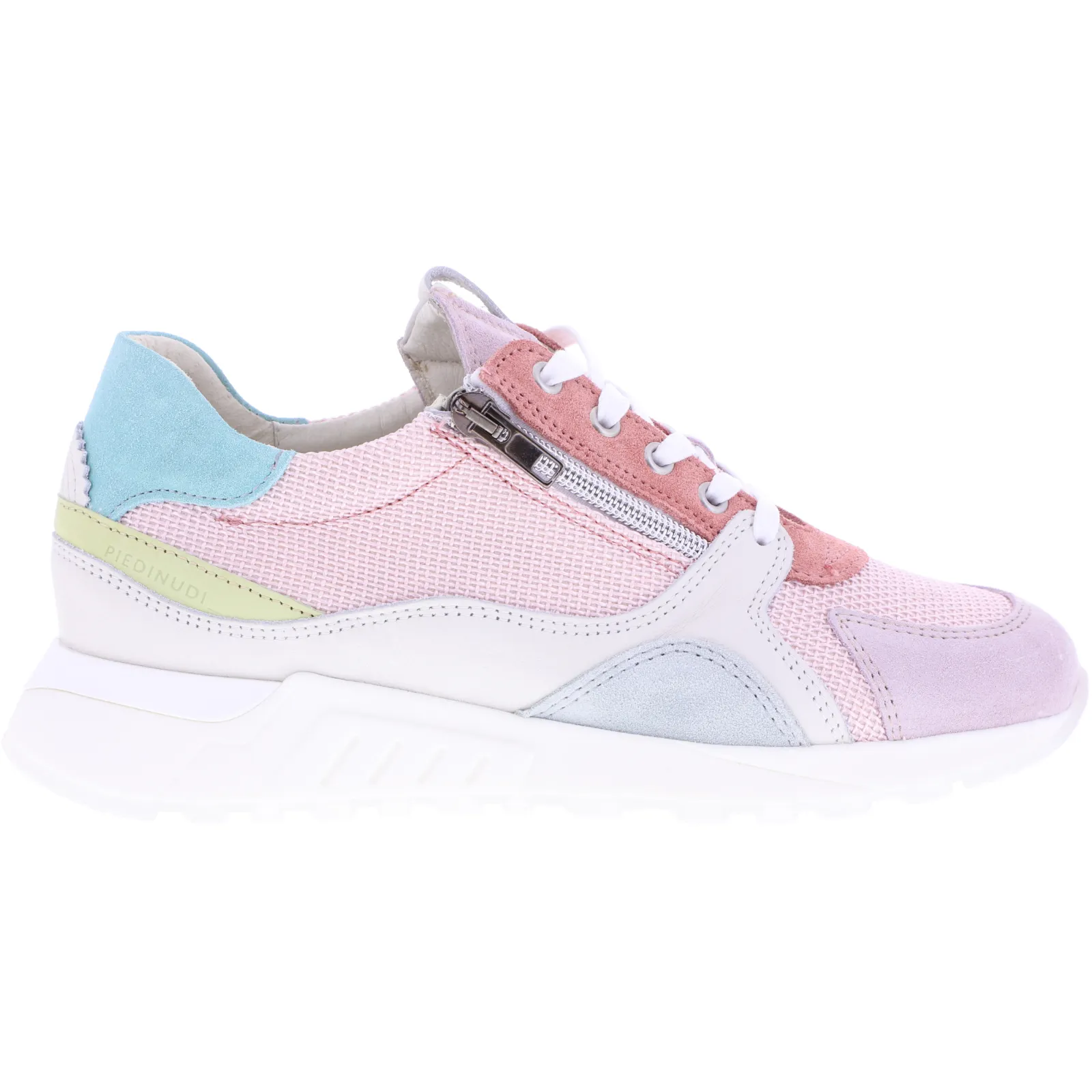 Piedi Nudi / Modell: Nebel / Farbe: Pink-Lemon / Art.: 2507-0603 / Damen Sneaker