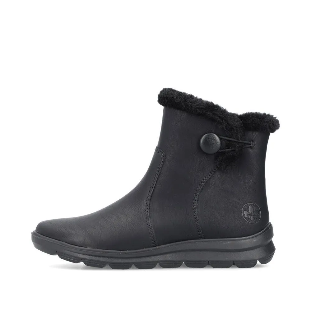Rieker Stiefelette schwarz TEX Membran S24 Z0080-00