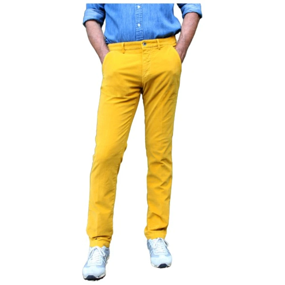 Slim Fit Samt Baumwoll Chino Hose