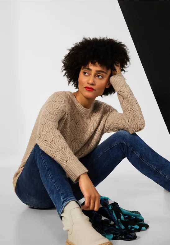 Street One Strickpullover mit Struktur 
