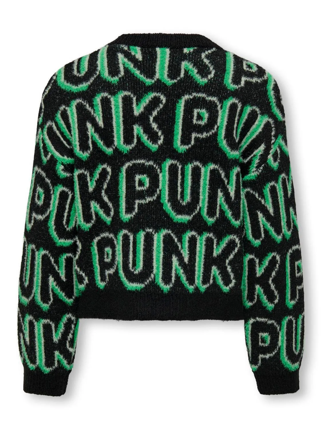 Strickpullover mit All-Over-Print