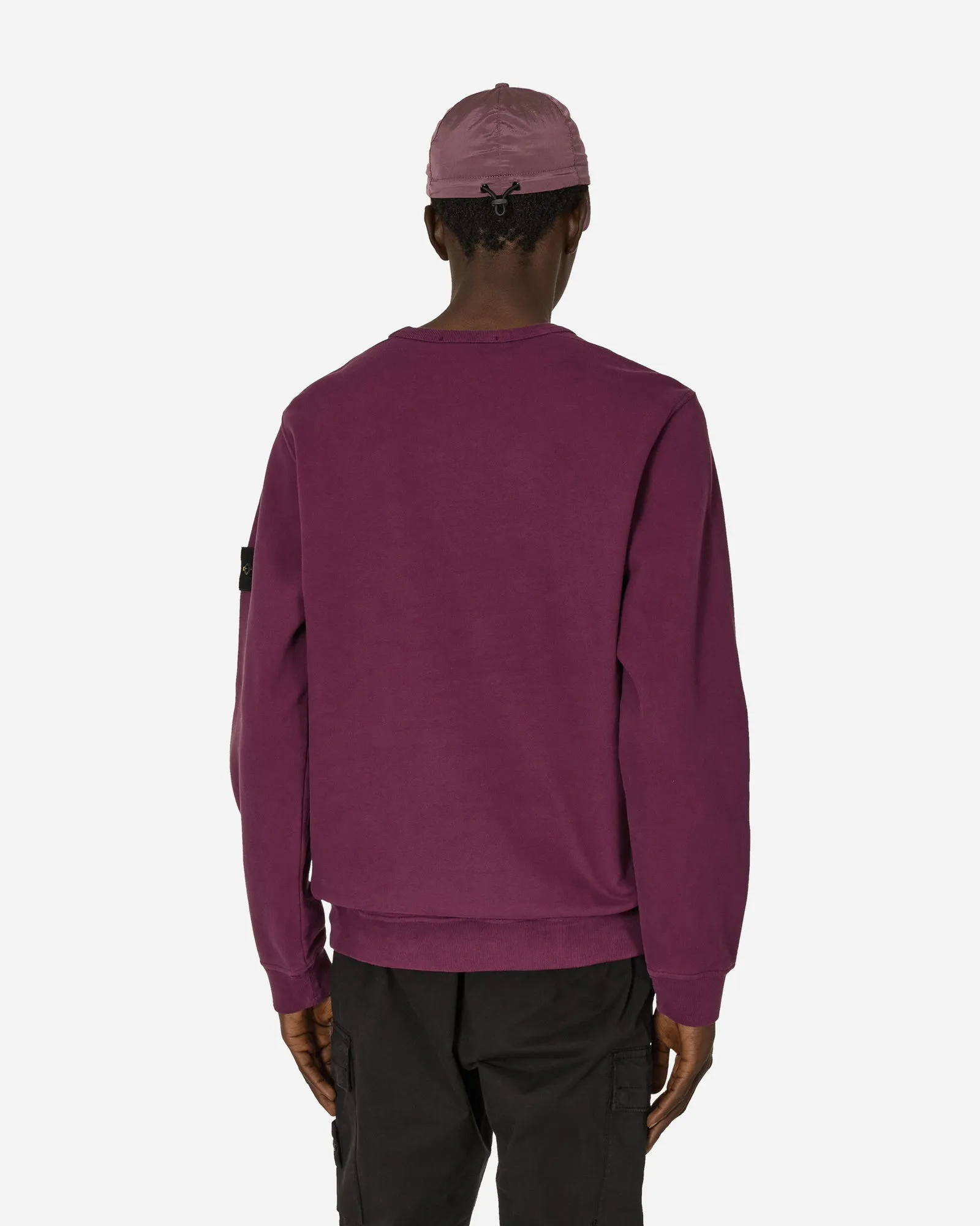 Sweatshirt Stone Island Garment Dyed Crewneck Sweatshirt Dark Burgundy 811562420 V0011