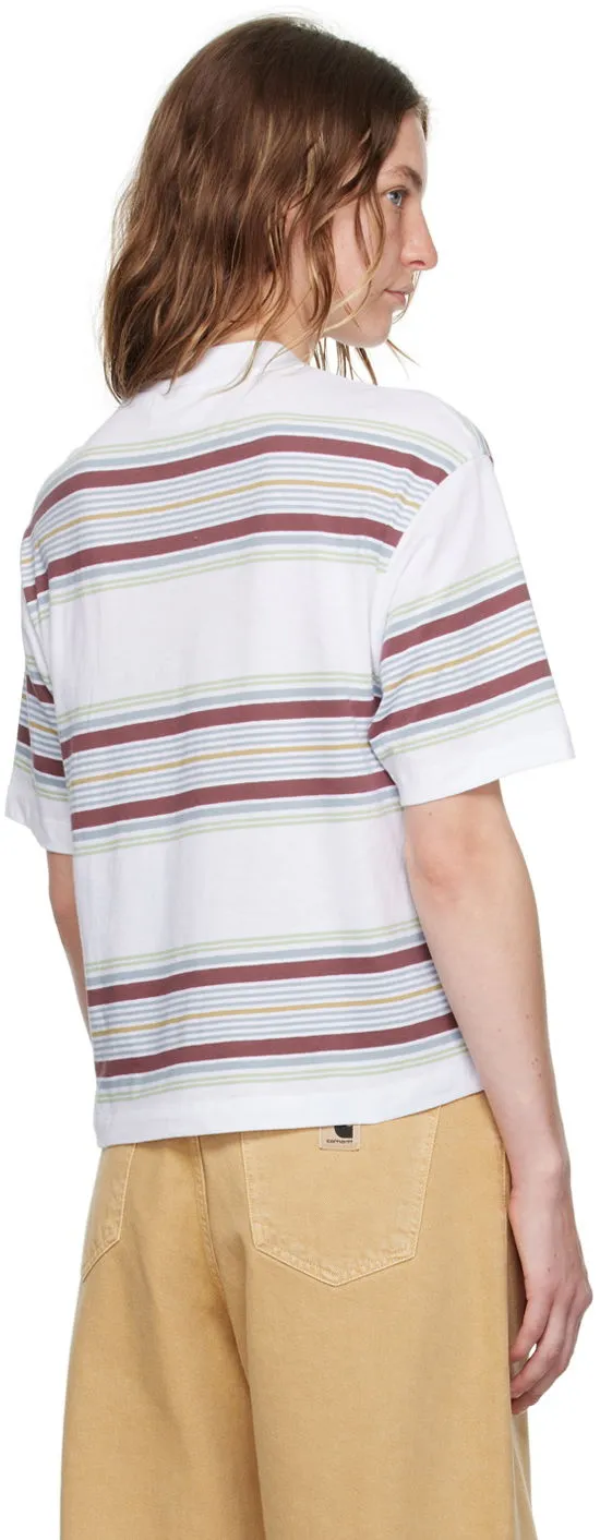 T-shirt Carhartt WIP Striped Cropped Cotton T-Shirt I033655 2BIXX