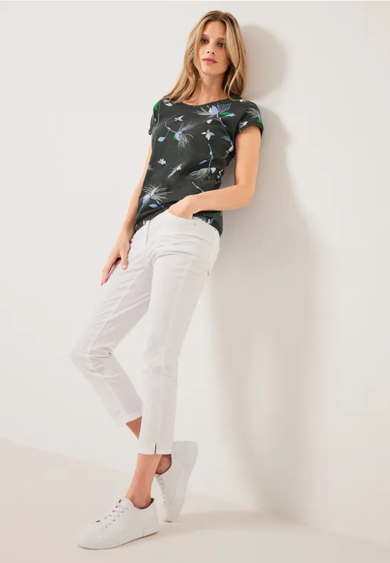 T-Shirt mit Blumenprint
