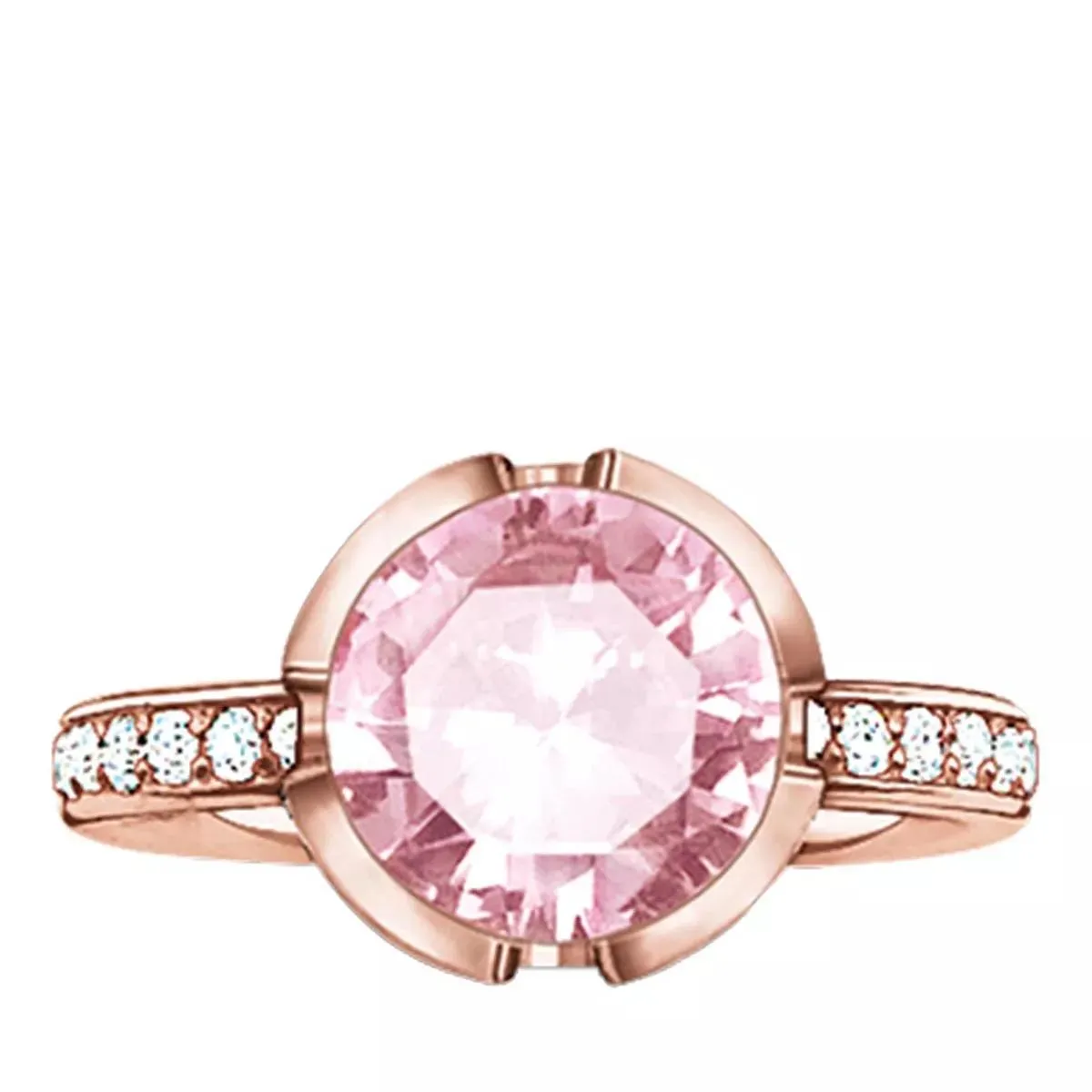   Thomas Sabo  Ring pink  Solitärring 