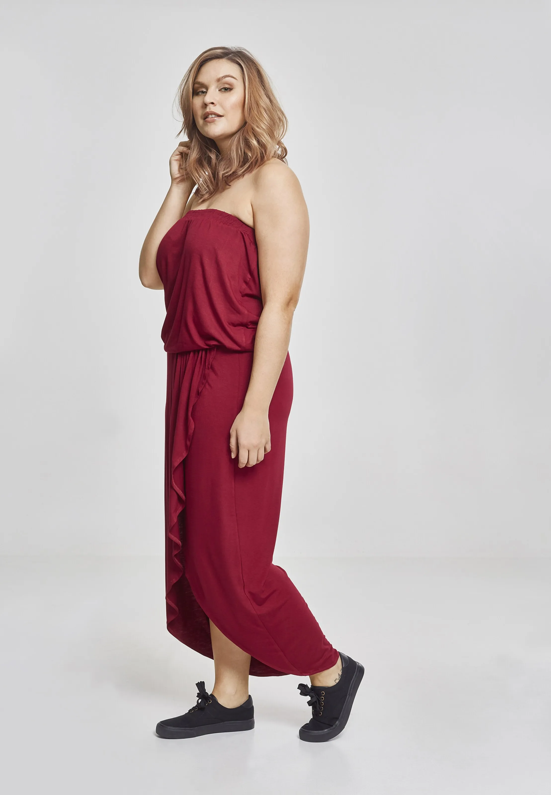 Urban Classics Kleid in Weinrot