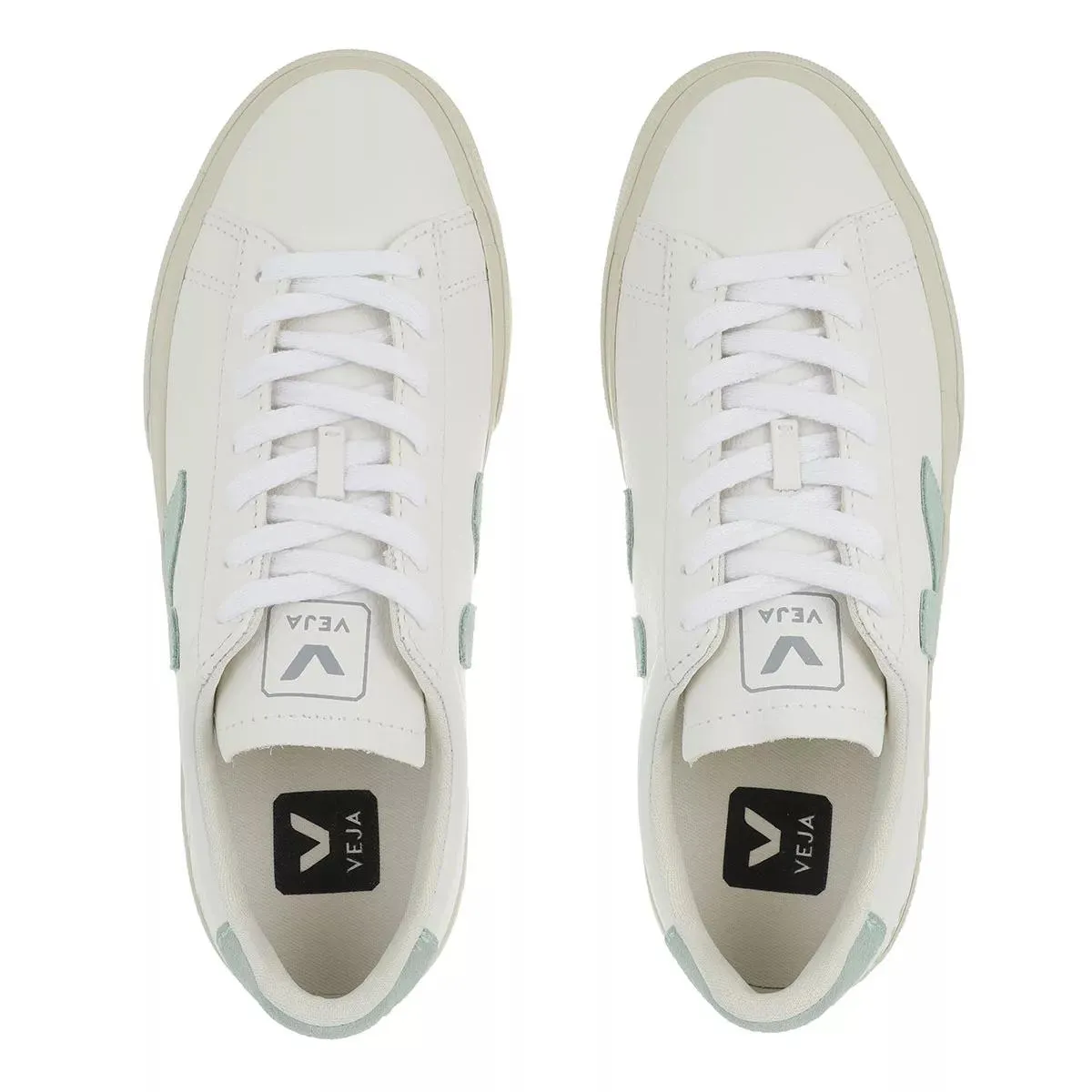   Veja  Campo Extra White Matcha  Low-Top Sneaker 