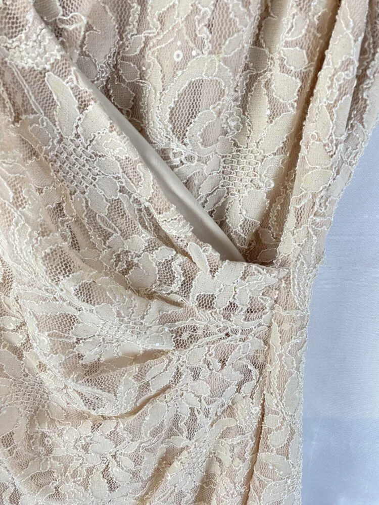 Vintage Lauren Ralph Lauren Dress Masche Kleid Damen 5774