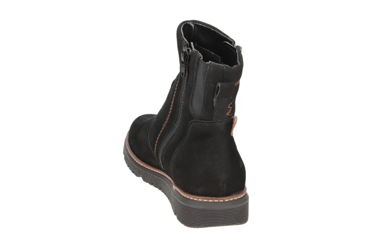 Waldläufer Gesa Stiefelette schwarz dünn gefüttert K-Weite