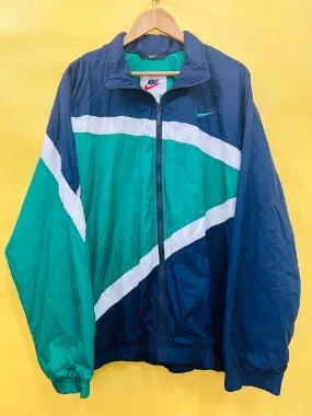 XL Vintage Nike Track Jacket green/blue